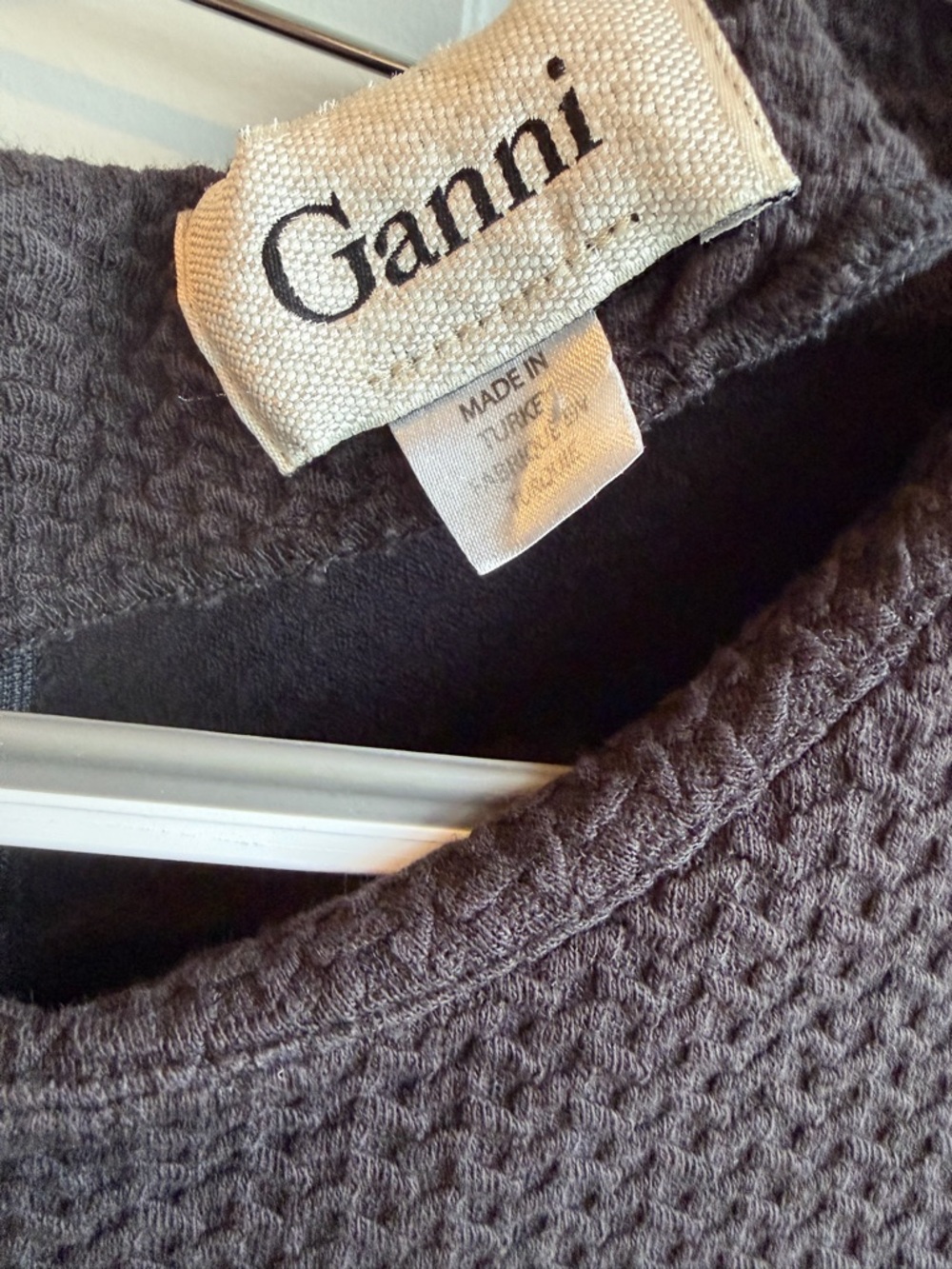 Ganni black dress
